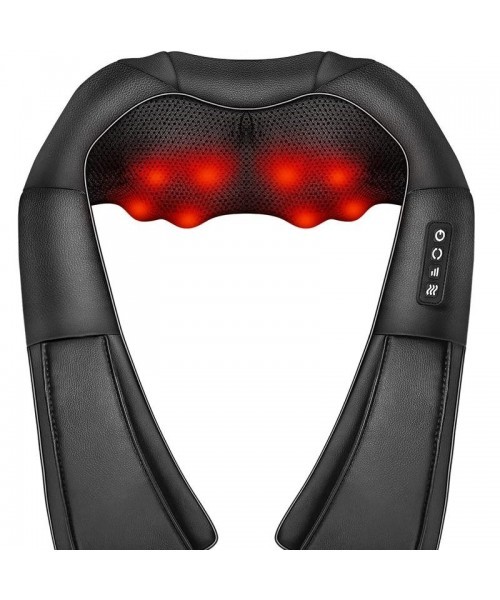 Shiatsu Neck and Back Massager, Electric Shoulder Massager, Car Neck Massage Pillow for Neck, Back, Shoulder, Foot, Leg Massage, Relieve Muscle Pain, Perfect Present for Man/Woman/Family, Thanksgiving, Christmas, New Year Gift