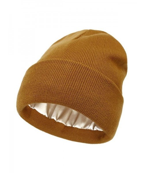 Cozy Solid Color Satin Lining Bonnet Hats, Hat for Men & Women, Bonnet Hats Suitable for Fall Streetwear Fall Clothing, Outdoor Sports, Skiing, Back To School, Fall Outfits, Fall Freshness, Coolfashionguy 70s