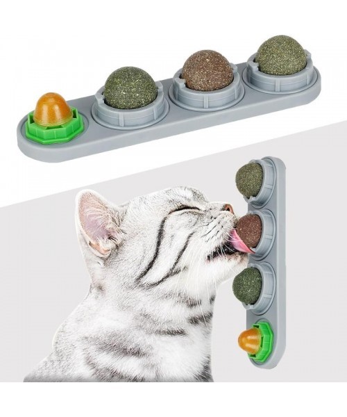 Catnip Ball for Cats, Extra Cat Energy Ball, Edible Toys, Lick Safe Healthy Kitten Chew & Teeth Cleaning Dental Toys