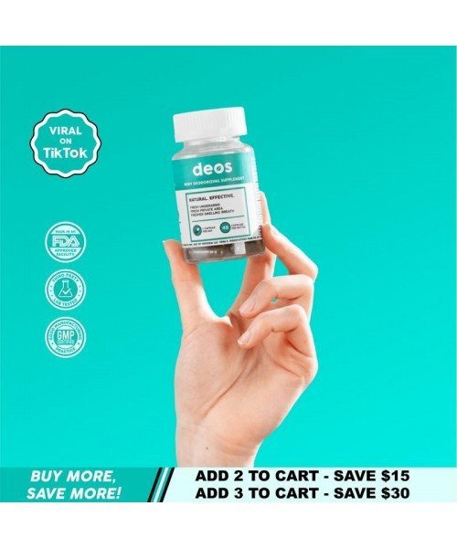 Full Body Deodorant Supplement | DEOS Internal Deodorant Full Body
