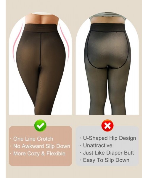 Fleece Lined Tights Womenswear Size XS - XXL Thermal Winter Basic Leggings Thick Semi-Transparent Underwear Pantyhose Closed Foot Available in Light Mid Deep Skin Tone Fleece Lined Tights Womenswear Size XS - XXL Thermal Winter Basic Leggings Thick Semi-Transparent Underwear Pantyhose Closed Foot Available in Light Mid Deep Skin Tone