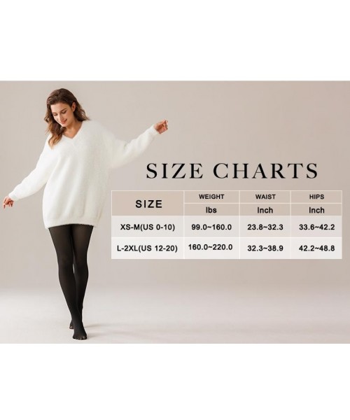 Fleece Lined Tights Womenswear Size XS - XXL Thermal Winter Basic Leggings Thick Semi-Transparent Underwear Pantyhose Closed Foot Available in Light Mid Deep Skin Tone Fleece Lined Tights Womenswear Size XS - XXL Thermal Winter Basic Leggings Thick Semi-Transparent Underwear Pantyhose Closed Foot Available in Light Mid Deep Skin Tone