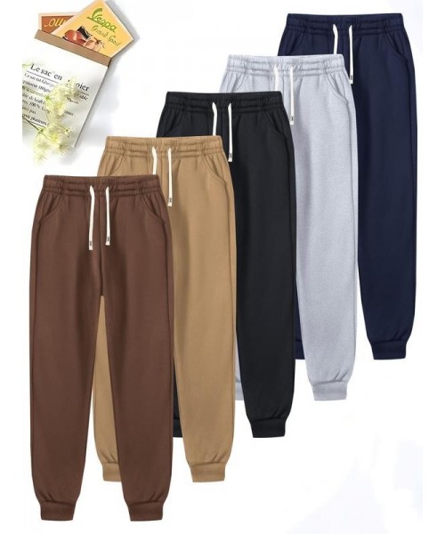 Men's Solid Drawstring Waist Jogger Pants, Casual Comfy Pocket Sweatpants for Spring & Fall, Men's Trousers for Daily Wear