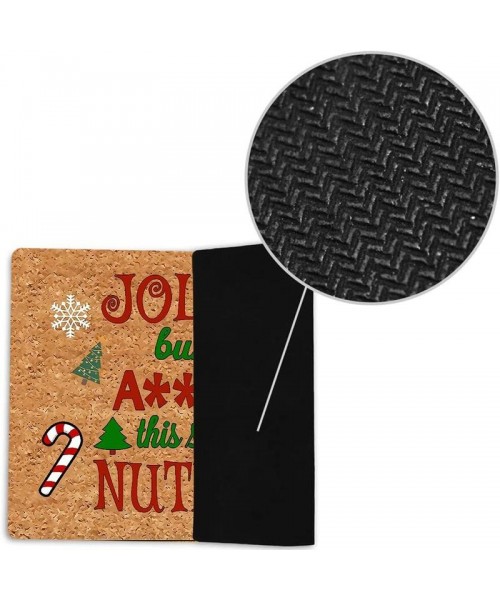 Christmas Themed Letter Pattern Door Mat, 1 Count Non-slip Rectangle Door Entrance Mat, Decorative Carpet for Home Living Room Bedroom Kitchen Patio