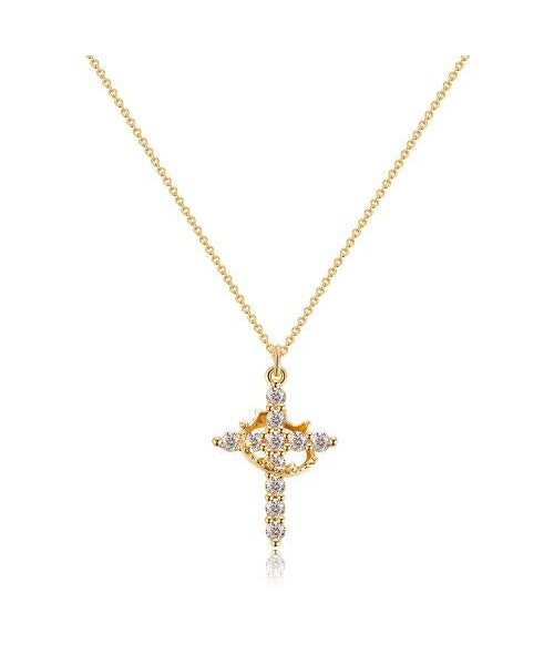 Simple Crown & Cross Pendant Choker Necklace for Women & Men & Girls Pretty Crown Cross Necklace For Daily Party Clothing Decor Trendy All-match & Exquisite Jewelry for Black Friday Christmas Gift