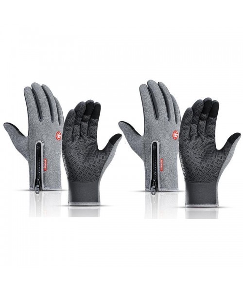 2 Pair Winter Touch Screen Water Resistant Windproof Gloves