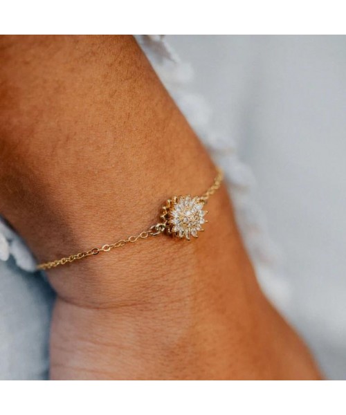 Spinning Sunflower Bracelet for Women – A Calming and Relaxing Accessory