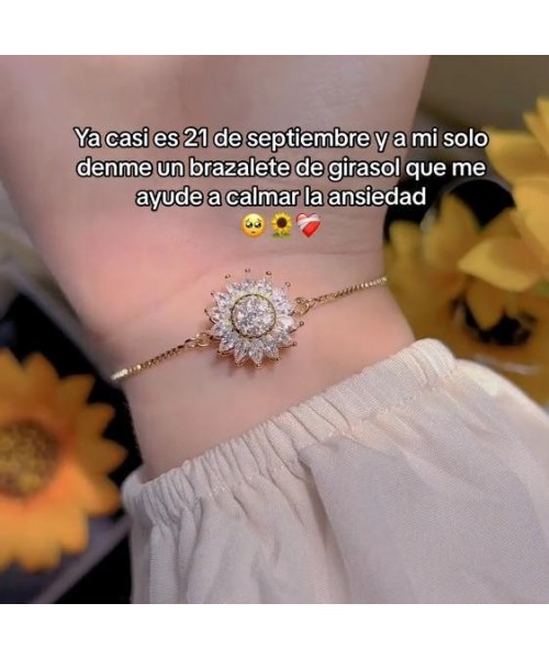 Spinning Sunflower Bracelet for Women – A Calming and Relaxing Accessory
