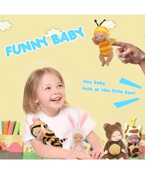 6pcs/set Mini Animal & Insect Shaped Cute Reborn Doll, Sleepy Doll, Children's Toy Gift Box 6pcs/set Mini Animal & Insect Shaped Cute Reborn Doll, Sleepy Doll, Children's Toy Gift Box