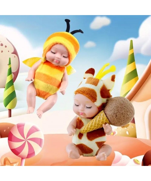 6pcs/set Mini Animal & Insect Shaped Cute Reborn Doll, Sleepy Doll, Children's Toy Gift Box 6pcs/set Mini Animal & Insect Shaped Cute Reborn Doll, Sleepy Doll, Children's Toy Gift Box