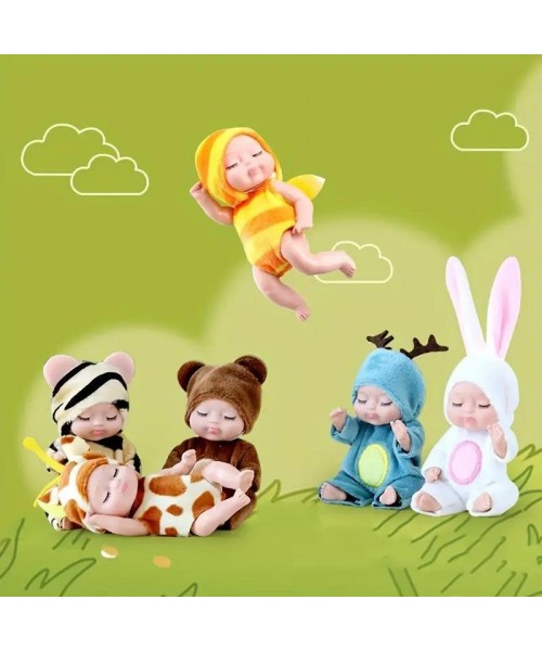 6pcs/set Mini Animal & Insect Shaped Cute Reborn Doll, Sleepy Doll, Children's Toy Gift Box 6pcs/set Mini Animal & Insect Shaped Cute Reborn Doll, Sleepy Doll, Children's Toy Gift Box
