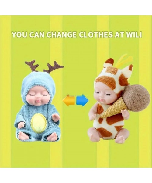6pcs/set Mini Animal & Insect Shaped Cute Reborn Doll, Sleepy Doll, Children's Toy Gift Box 6pcs/set Mini Animal & Insect Shaped Cute Reborn Doll, Sleepy Doll, Children's Toy Gift Box