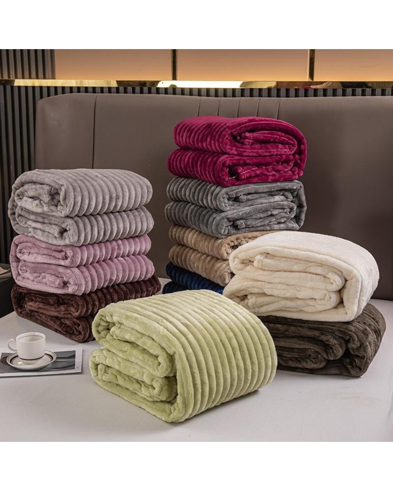Solid Color Blanket, 1 Count Soft Comfortable Skin-friendly Warm Throw, Bedroom Refresh Decor for Bed Sofa Home Dormitory