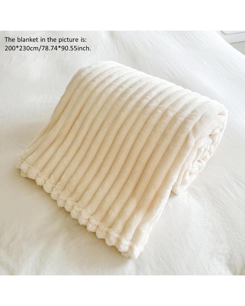 Solid Color Blanket, 1 Count Soft Comfortable Skin-friendly Warm Throw, Bedroom Refresh Decor for Bed Sofa Home Dormitory