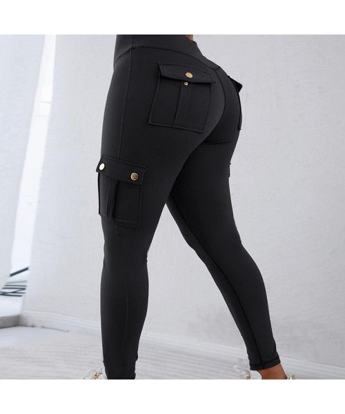 Womens Butt Lifting Leggings with Flap Pockets High Waist Tummy Control Workout Cargo Leggings Yoga Pants Womens Butt Lifting Leggings with Flap Pockets High Waist Tummy Control Workout Cargo Leggings Yoga Pants