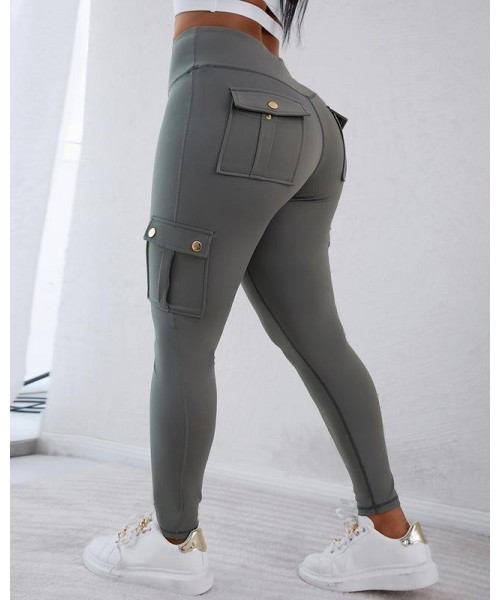 Womens Butt Lifting Leggings with Flap Pockets High Waist Tummy Control Workout Cargo Leggings Yoga Pants Womens Butt Lifting Leggings with Flap Pockets High Waist Tummy Control Workout Cargo Leggings Yoga Pants