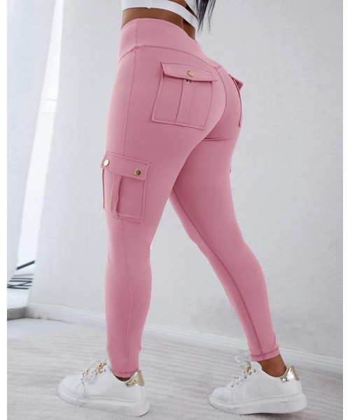 Womens Butt Lifting Leggings with Flap Pockets High Waist Tummy Control Workout Cargo Leggings Yoga Pants Womens Butt Lifting Leggings with Flap Pockets High Waist Tummy Control Workout Cargo Leggings Yoga Pants
