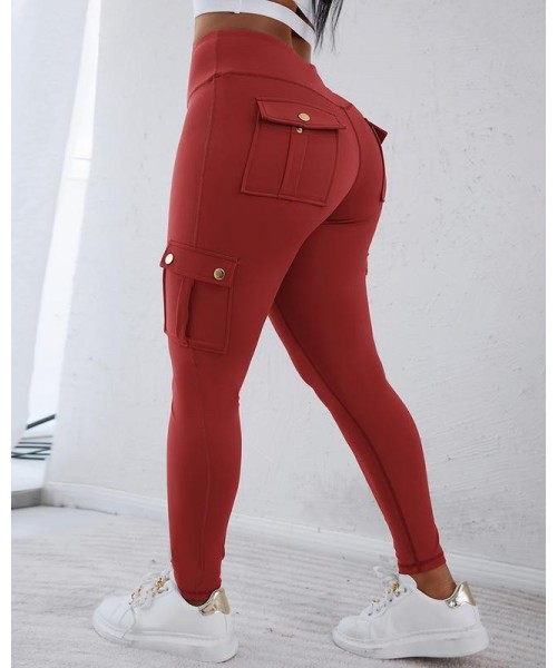 Womens Butt Lifting Leggings with Flap Pockets High Waist Tummy Control Workout Cargo Leggings Yoga Pants Womens Butt Lifting Leggings with Flap Pockets High Waist Tummy Control Workout Cargo Leggings Yoga Pants