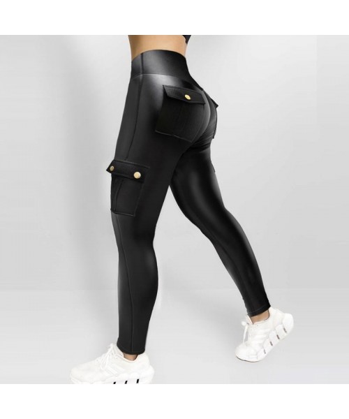 Womens Butt Lifting Leggings with Flap Pockets High Waist Tummy Control Workout Cargo Leggings Yoga Pants Womens Butt Lifting Leggings with Flap Pockets High Waist Tummy Control Workout Cargo Leggings Yoga Pants