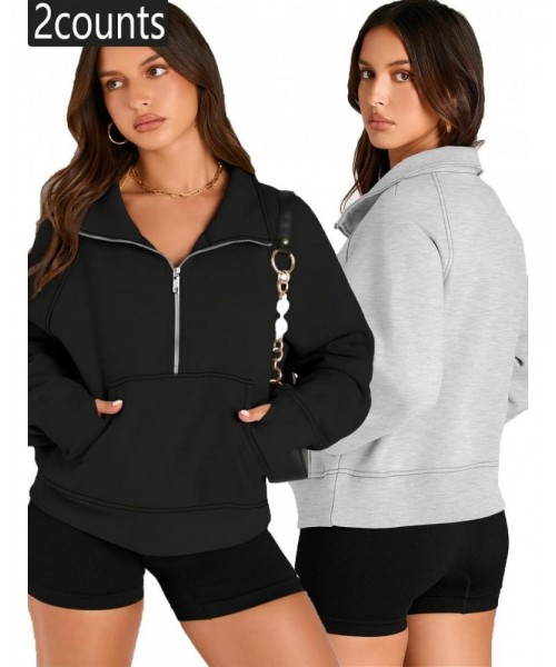 Women's Solid Zip Up Thermal Lined Sporty Sweatshirt, Gym Clothing, Sporty Long Sleeve Kangaroo Pocket Pullover for Fall & Winter, Women's Sportswear for Indoor Outdoor Wear Women's Solid Zip Up Thermal Lined Sporty Sweatshirt, Gym Clothing, Sporty Long Sleeve Kangaroo Pocket Pullover for Fall & Winter, Women's Sportswear for Indoor Outdoor Wear