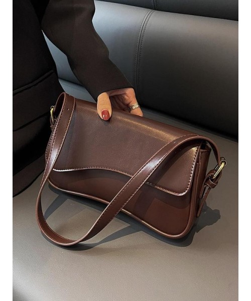 Women's Summer Outfits 2024 Plain Color Saddle Everyday Shoulder Bag & Crossbody Bag, Elegant Magnetic Closure Flap Saddle Bag for Daily & Back To School As Girlfriend Gifts, for Fall Fall Outfits