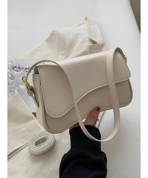 Women's Summer Outfits 2024 Plain Color Saddle Everyday Shoulder Bag & Crossbody Bag, Elegant Magnetic Closure Flap Saddle Bag for Daily & Back To School As Girlfriend Gifts, for Fall Fall Outfits