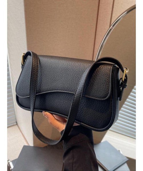 Women's Summer Outfits 2024 Plain Color Saddle Everyday Shoulder Bag & Crossbody Bag, Elegant Magnetic Closure Flap Saddle Bag for Daily & Back To School As Girlfriend Gifts, for Fall Fall Outfits