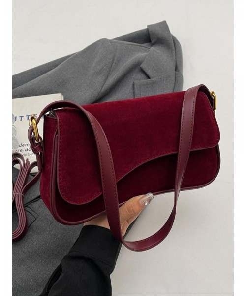 Women's Summer Outfits 2024 Plain Color Saddle Everyday Shoulder Bag & Crossbody Bag, Elegant Magnetic Closure Flap Saddle Bag for Daily & Back To School As Girlfriend Gifts, for Fall Fall Outfits