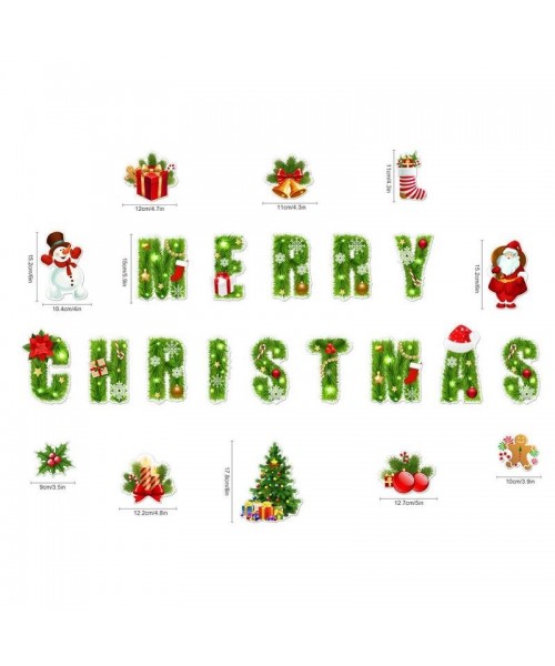 Christmas Themed Magnetic Sticker, 1 Set Cartoon Santa Claus & Reindeer & Tree Pattern Refrigerator Magnets, Holiday Party Atmosphere Enhancer