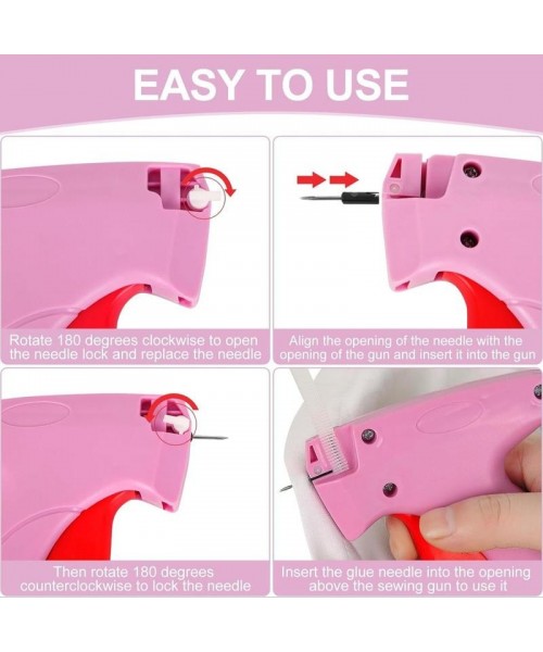 Quick Clothing Fixer, 1 Count Handheld Tag Attacher Gun with 6 Counts Needles & 1000pcs Glue Needles, Sewing Tool Kit for Retail Hang Price Fabric Garment Label Quick Clothing Fixer, 1 Count Handheld Tag Attacher Gun with 6 Counts Needles & 1000pcs Glue Needles, Sewing Tool Kit for Retail Hang Price Fabric Garment Label