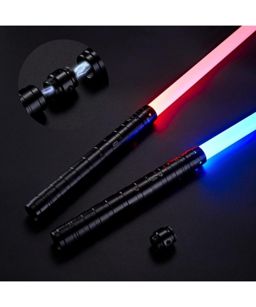 Christmas Gifts, Advent Calendar 2024, 2 In 1 Double Bladed Lightsaber, Lamp Saber, 2 Counts RGB Color Changing LED Lights Saber, Rechargeable Toys Lightsaber for Glow In The Dark Party