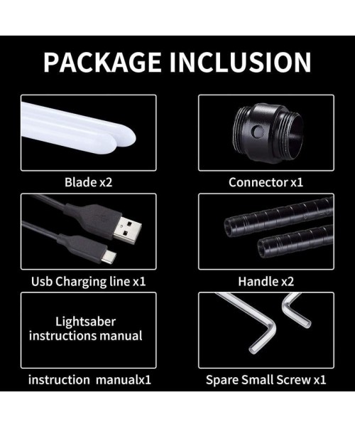 Christmas Gifts, Advent Calendar 2024, 2 In 1 Double Bladed Lightsaber, Lamp Saber, 2 Counts RGB Color Changing LED Lights Saber, Rechargeable Toys Lightsaber for Glow In The Dark Party