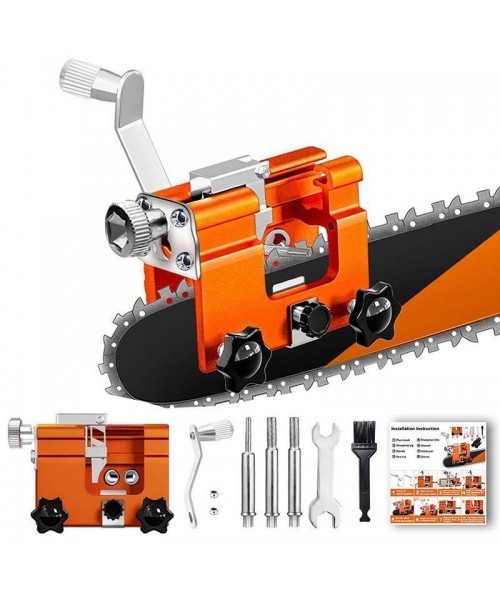 Multipurpose Portable Chain Saw Blade Sharpener for Fall Gift, 1 Set Manual Chainsaw Blade Sharpener, Practical Chain Saw Accessories for Home Garden, Power Tools Accessories, Back to School Gifts