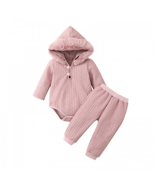 Baby Clothing Sets Girls Hooded Long Sleeve Romper and Pants Outfit Clothing Babygirl Clothes Products