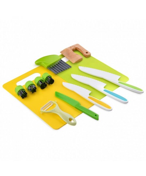 Montessori 13 Piece Kids Cooking Tools for Over 3 Year Od, Children Cooking Tool Set for Real Cooking for Kids Birthday Christmas Gift Black Friday